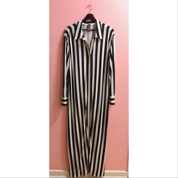 Norma Kamali Maxi Stripe Jumpsuit